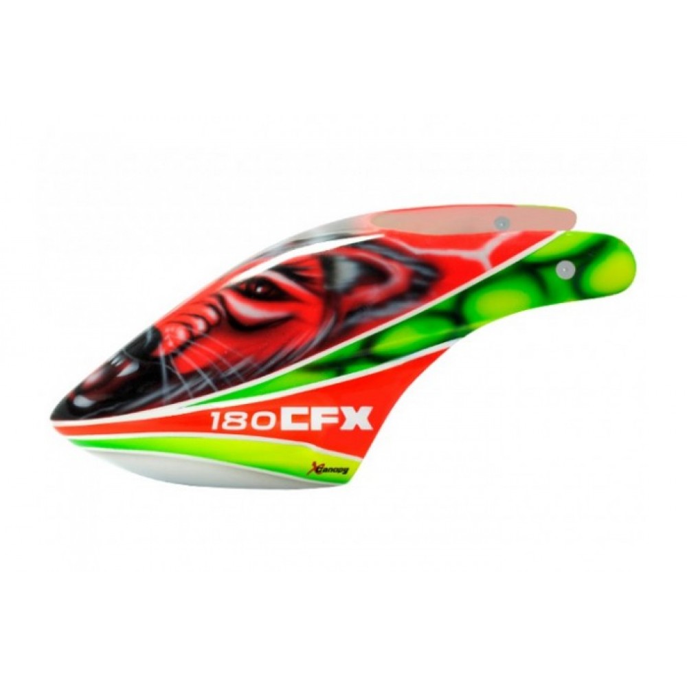 XCanopy Airbrush Fiberglass Devil Wolf Canopy - BLADE 180 CFX XCanopy Airbrush Fiberglass Devil Wolf Canopy - BLADE 180 CFX