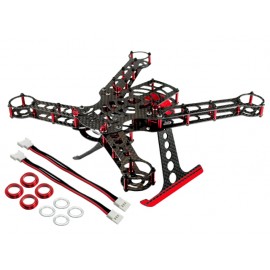 CNC Aluminum/Carbon Fiber Quadcopter Frame Kit (RED) - BLADE 200 QX