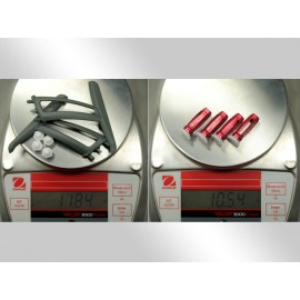 Aluminum Landing Gear (RED) - BLADE 200 QX