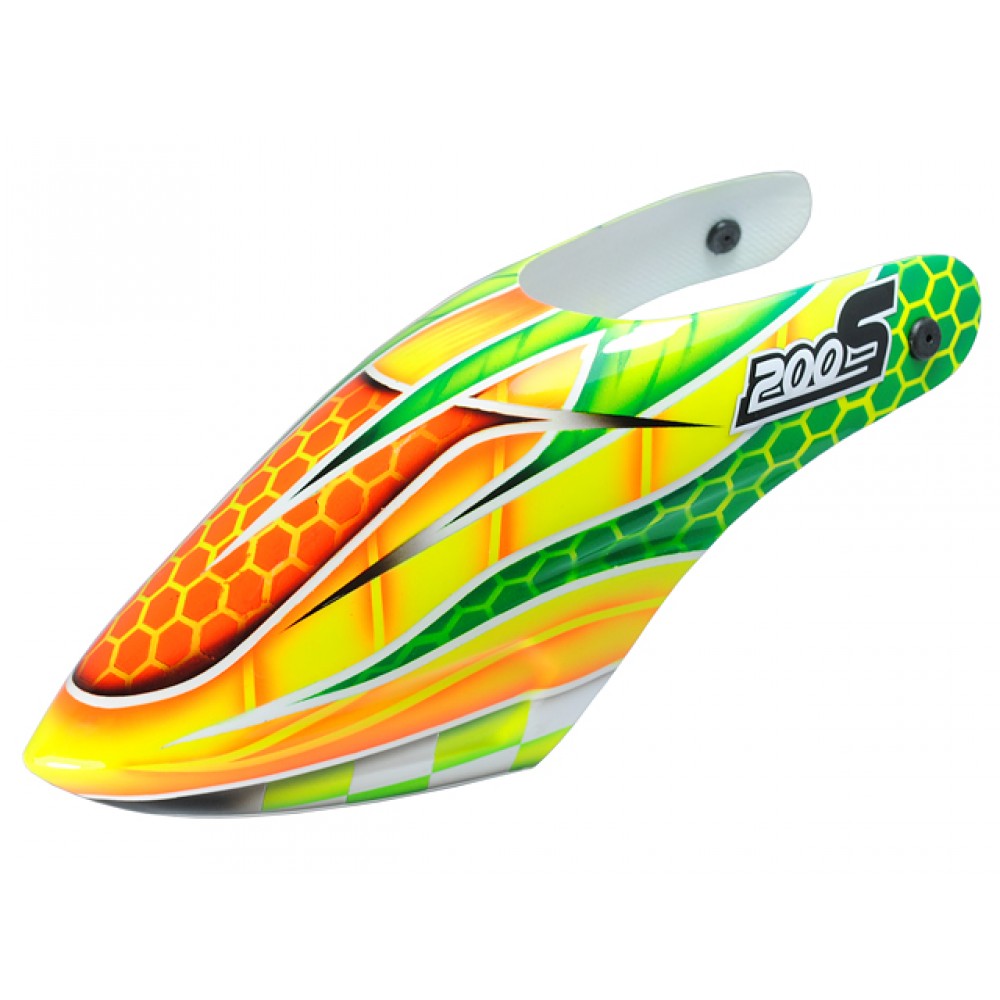 Airbrush Fiberglass Flying Dragon Canopy - BLADE 200 S