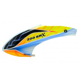 XCanopy Airbrush Fiberglass Black Eyes Canopy - BLADE 200 SRX