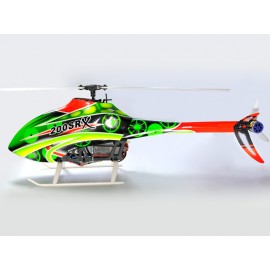 Airbrush Fiberglass Green Gears Fuselage set - BLADE 200 SRX Airbrush Fiberglass Green Gears Fuselage set - BLADE 200 SRX