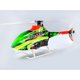 Airbrush Fiberglass Green Gears Fuselage set - BLADE 200 SRX Airbrush Fiberglass Green Gears Fuselage set - BLADE 200 SRX