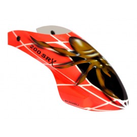 Airbrush Fiberglass Gold Spider Canopy - BLADE 200 SRX Airbrush Fiberglass Gold Spider Canopy - BLADE 200 SRX