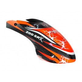 Airbrush Carbon Fiber White Lightning Canopy - BLADE 200 SRX Airbrush Carbon Fiber White Lightning Canopy - BLADE 200 SRX