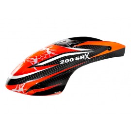 Airbrush Carbon Fiber White Lightning Canopy - BLADE 200 SRX Airbrush Carbon Fiber White Lightning Canopy - BLADE 200 SRX
