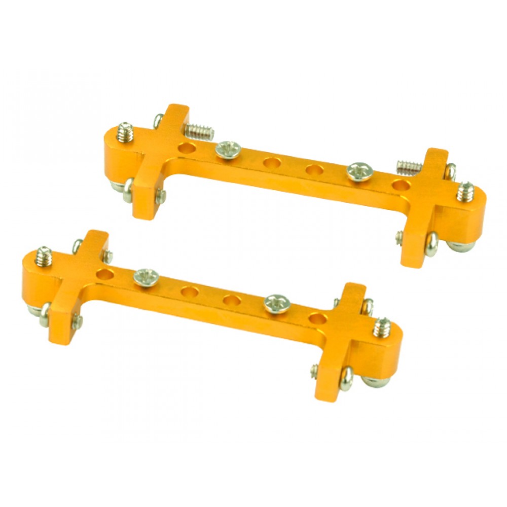 Aluminum Landing Gear Support (GOLD) (for MH Frame BLADE 2SRX series) Aluminum Landing Gear Support (GOLD) (for MH Frame BLADE 2SRX series)