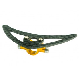 Aluminum Tail Boom Support Mount w/ Fin (GOLD) - BLADE 200 SRX