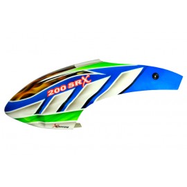XCanopy Airbrush Fiberglass Blue Ocean Canopy - BLADE 200 SRX