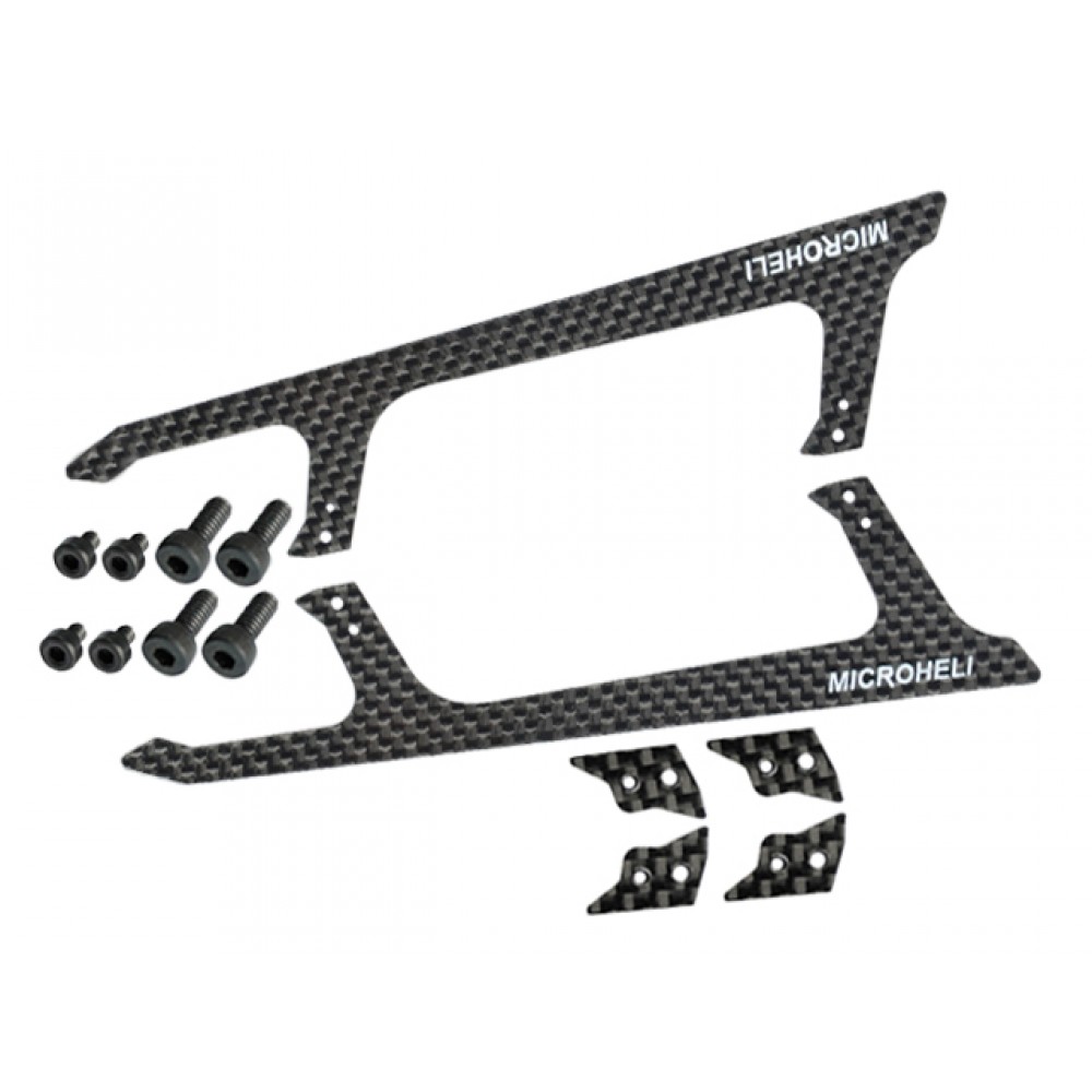 Low Profile Carbon Fiber Landing Skids "U" Style (for MH Landing Gear series) Low Profile Carbon Fiber Landing Skids "U" Style (for MH Landing Gear series)