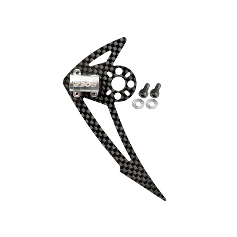 AL/Carbon Fiber Light Weight Tail Motor Mount w/ Fin "F" set - BLADE 200S / 250 CFX / 230S / V2 / Smart AL/Carbon Fiber Light Weight Tail Motor Mount w/ Fin "F" set - BLADE 200S / 250 CFX / 230S / V2 / Smart