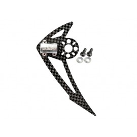 AL/Carbon Fiber Light Weight Tail Motor Mount w/ Fin "F" set - BLADE 200S / 250 CFX / 230S / V2 / Smart