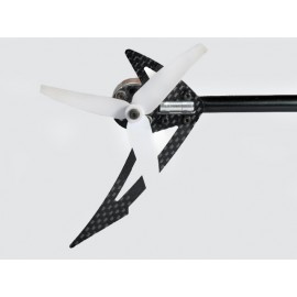 AL/Carbon Fiber Light Weight Tail Motor Mount w/ Fin "F" set - BLADE 200S / 250 CFX / 230S / V2 / Smart AL/Carbon Fiber Light Weight Tail Motor Mount w/ Fin "F" set - BLADE 200S / 250 CFX / 230S / V2 / Smart