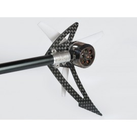 AL/Carbon Fiber Light Weight Tail Motor Mount w/ Fin "F" set - BLADE 200S / 250 CFX / 230S / V2 / Smart AL/Carbon Fiber Light Weight Tail Motor Mount w/ Fin "F" set - BLADE 200S / 250 CFX / 230S / V2 / Smart