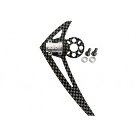 AL/Carbon Fiber Light Weight Tail Motor Mount w/ Fin "G" set - BLADE 200S / 250 CFX / 230S / V2 / Smart
