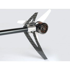 AL/Carbon Fiber Light Weight Tail Motor Mount w/ Fin "G" set - BLADE 200S / 250 CFX / 230S / V2 / Smart AL/Carbon Fiber Light Weight Tail Motor Mount w/ Fin "G" set - BLADE 200S / 250 CFX / 230S / V2 / Smart