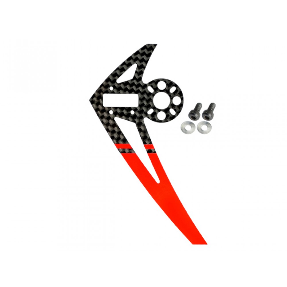 Carbon Fiber Vertical Fin "G" w/ Motor Mount (RED) (for MH Tail Mount series) Carbon Fiber Vertical Fin "G" w/ Motor Mount (RED) (for MH Tail Mount series)
