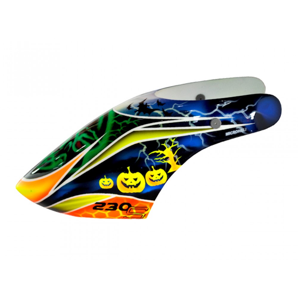 Airbrush Fiberglass Green Skull Canopy - BLADE 230S / V2 / Smart Airbrush Fiberglass Green Skull Canopy - BLADE 230S / V2 / Smart