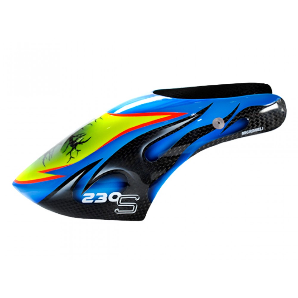 Airbrush Carbon Fiber Black Sea Canopy - BLADE 230S / V2 / Smart