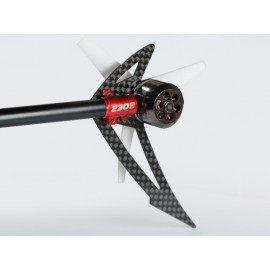 AL/Carbon Fiber Light Weight Tail Motor Mount w/ Fin "F" set (RED) - BLADE 200S / 250 CFX / 230S / V2 / Smart AL/Carbon Fiber Light Weight Tail Motor Mount w/ Fin "F" set (RED) - BLADE 200S / 250 CFX / 230S / V2 / Smart