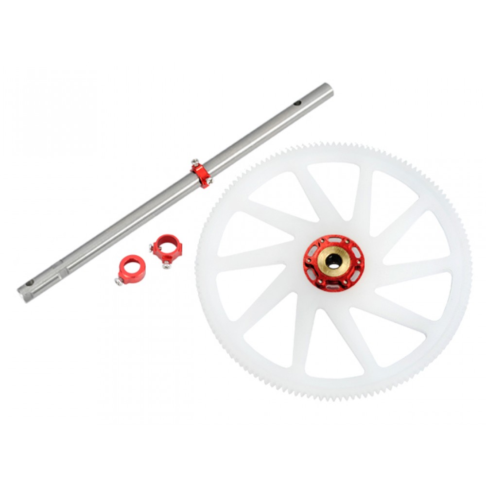 Titanium Main Shaft/CNC Delrin Main Gear/Auto-Rotation Hub set (R) - BLADE 230 S Titanium Main Shaft/CNC Delrin Main Gear/Auto-Rotation Hub set (R) - BLADE 230 S