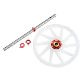 Titanium Main Shaft/CNC Delrin Main Gear/Auto-Rotation Hub set (R) - BLADE 230 S