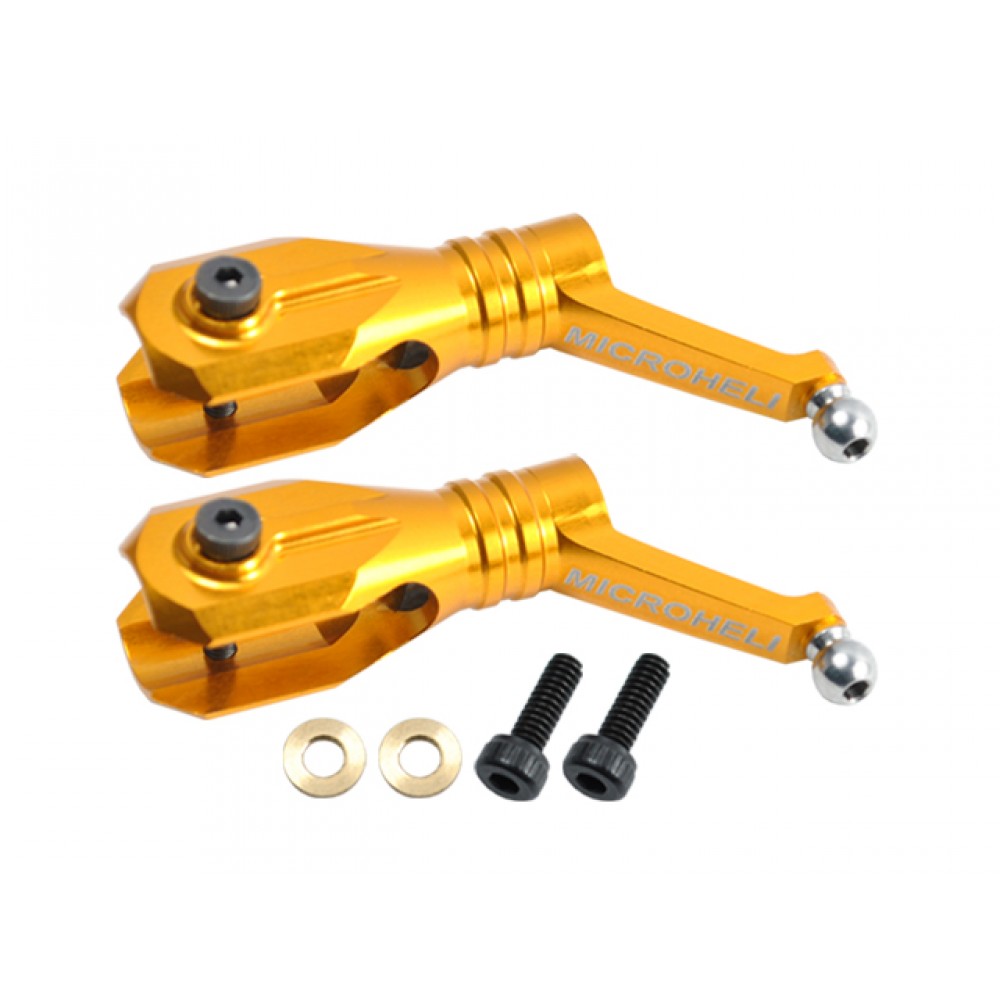 Aluminum Main Blade Grip w/ Thrust Bearing (GOLD) - BLADE 250 CFX / 230S / 230S V2 / Smart Aluminum Main Blade Grip w/ Thrust Bearing (GOLD) - BLADE 250 CFX / 230S / 230S V2 / Smart