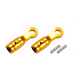 Aluminum Tail Boom Support End set (GOLD) (for MH Tail Boom Support Mount series)