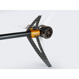 AL/Carbon Fiber Light Weight Tail Motor Mount w/ Fin "G" set (GOLD) - BLADE 200S / 250 CFX / 230S / V2 / Smart AL/Carbon Fiber Light Weight Tail Motor Mount w/ Fin "G" set (GOLD) - BLADE 200S / 250 CFX / 230S / V2 / Smart