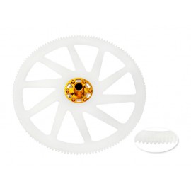 CNC Delrin Main Gear w/ Aluminum Hub set (GOLD) - BLADE 230 S