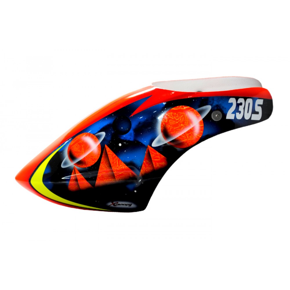 XCanopy Airbrush Fiberglass Saturn Canopy - BLADE 230 S XCanopy Airbrush Fiberglass Saturn Canopy - BLADE 230 S