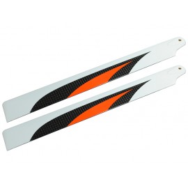 Carbon Fiber Main Blades 245mm (ORANGE) - BLADE 250 CFX