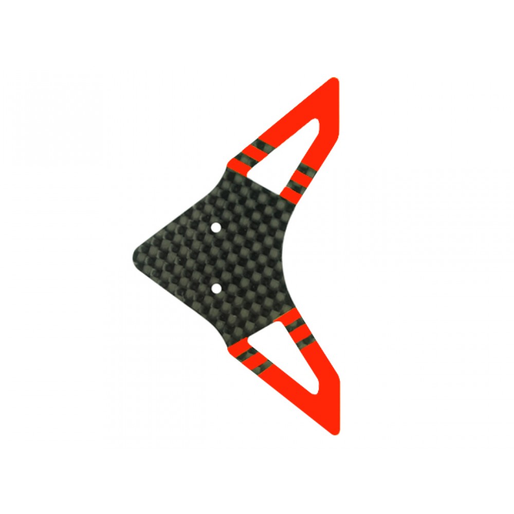 Carbon Fiber Horizontal Fin (RED) - BLADE 300 CFX