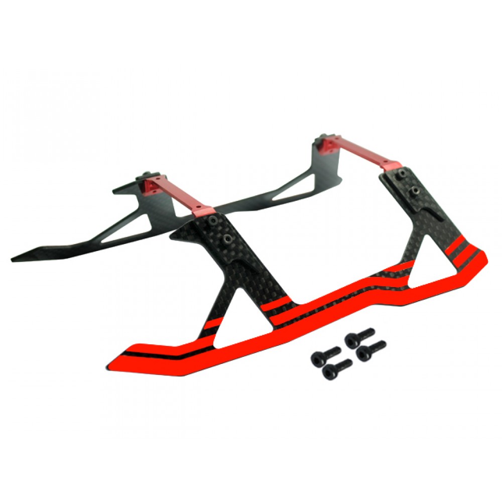 Aluminum/Carbon Fiber Landing Gear (RED) - BLADE 250 CFX/ 270 CFX/ 300 CFX