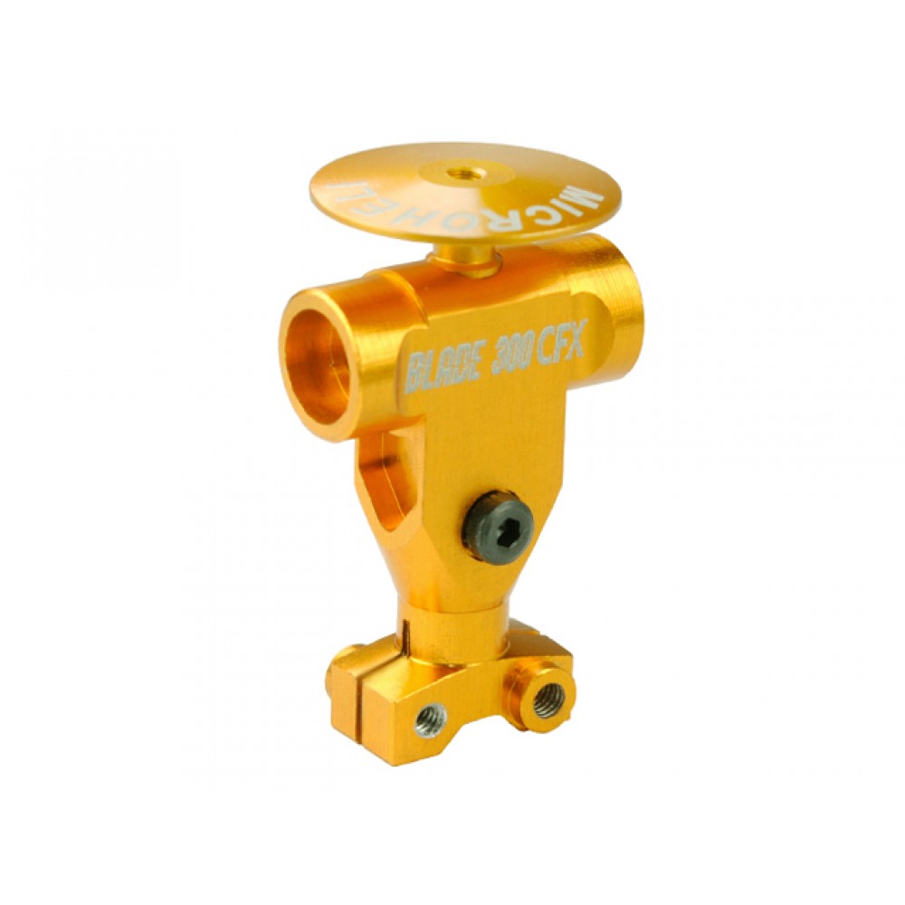 Precision CNC AL Main Rotor Hub w/ Button (GOLD) - BLADE 300 CFX Precision CNC AL Main Rotor Hub w/ Button (GOLD) - BLADE 300 CFX