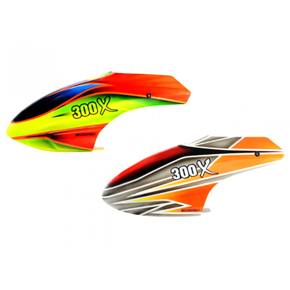 Airbrush Fiberglass Exocomet-Evil Eyes Canopy - BLADE 300X Airbrush Fiberglass Exocomet-Evil Eyes Canopy - BLADE 300X