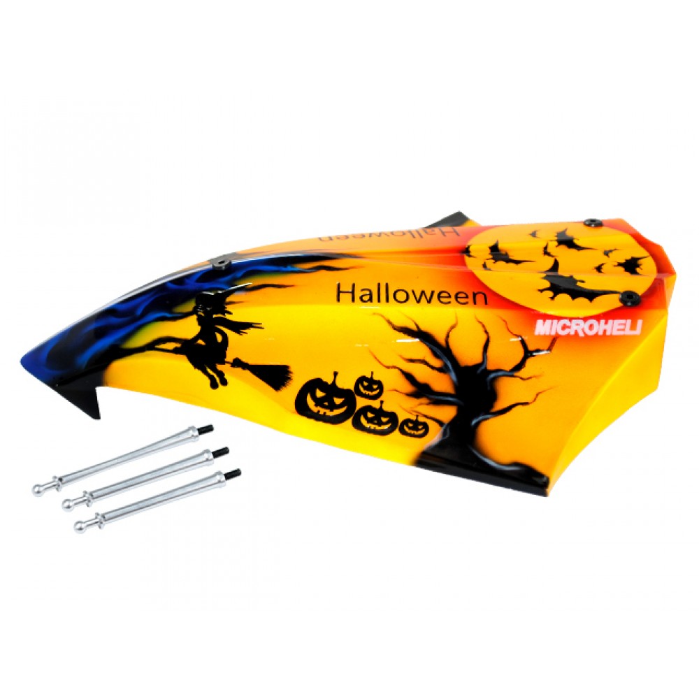 Airbrush Fiberglass HellFire Canopy (for MH Quadcopter Kit) Airbrush Fiberglass HellFire Canopy (for MH Quadcopter Kit)
