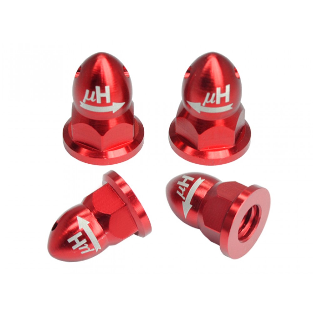 Precision CNC AL CW/CCW Prop Nut Caps (R) (for MH Prop Adapter series) Precision CNC AL CW/CCW Prop Nut Caps (R) (for MH Prop Adapter series)
