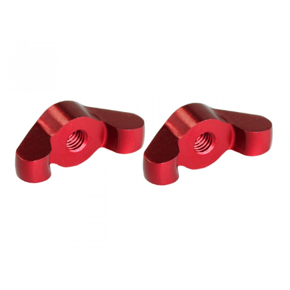 Aluminum Landing Gear Wing Nuts (RED) (for MH Frame BLADE 350 QX series)