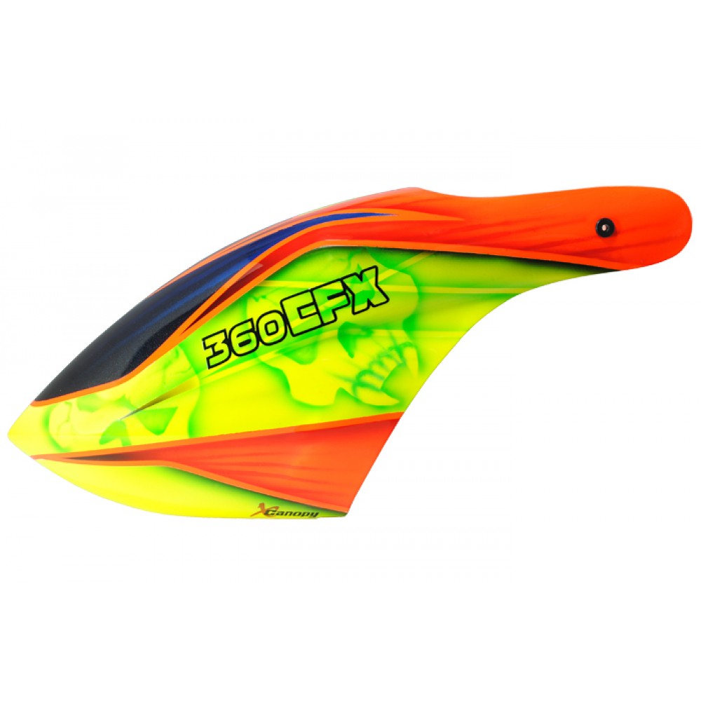 XCanopy Airbrush Fiberglass Kollor Skull Canopy - BLADE 360 CFX XCanopy Airbrush Fiberglass Kollor Skull Canopy - BLADE 360 CFX