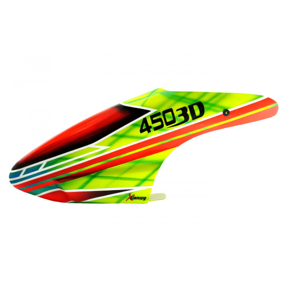 XCanopy Airbrush Fiberglass Jungle Canopy - BLADE 450X/3D XCanopy Airbrush Fiberglass Jungle Canopy - BLADE 450X/3D