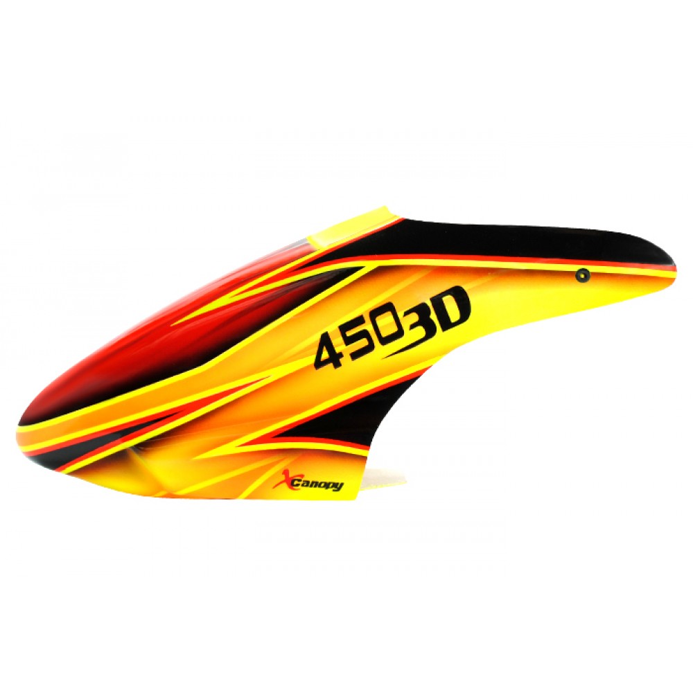 XCanopy Airbrush Fiberglass Lava River Canopy - BLADE 450X/3D XCanopy Airbrush Fiberglass Lava River Canopy - BLADE 450X/3D