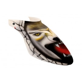 XCanopy Airbrush Fiberglass Snow Leopard Canopy - BLADE 500X/3D XCanopy Airbrush Fiberglass Snow Leopard Canopy - BLADE 500X/3D
