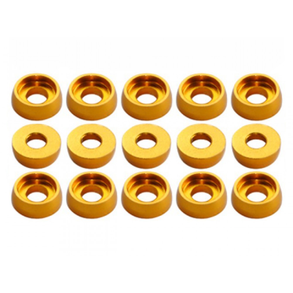 Aluminum Counterbore Washer 3.1x7.5x2.7mm (GOLD)