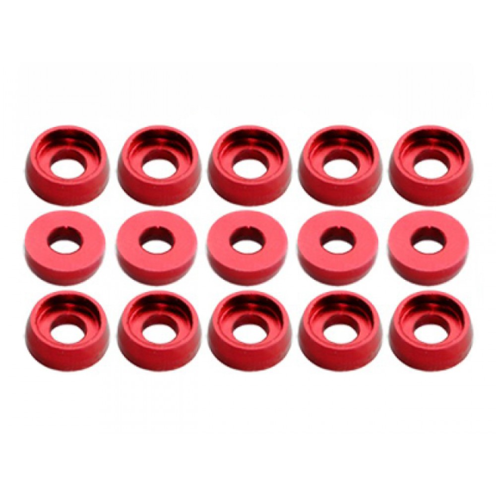 Aluminum Counterbore Washer 3.1x7.5x2.7mm (RED)