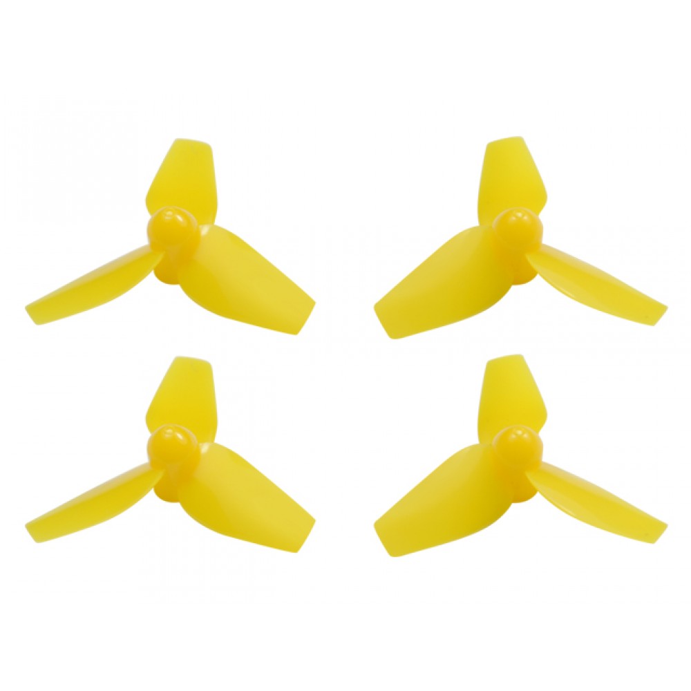 Plastic 3-Blade Propeller 40mm/1.5mm Shaft CW/CCW Set (YELLOW)