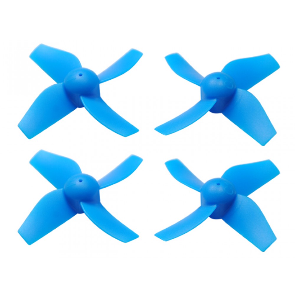 Plastic 4-Blade Propeller 31mm/0.8mm Shaft CW/CCW Set (BLUE)  Plastic 4-Blade Propeller 31mm/0.8mm Shaft CW/CCW Set (BLUE)