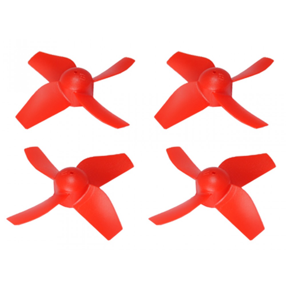 Plastic 4-Blade Propeller 31mm/1.0mm Shaft CW/CCW Set (RED)