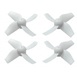 Plastic 4-Blade Propeller 31mm/1.0mm Shaft CW/CCW Set (WHITE)