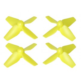 Plastic 4-Blade Propeller 38.5mm/1.0mm Shaft CW/CCW Set (YELLOW)